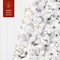 Snow Flocked Christmas Tree Full Pine with 250 White & Multicolor LED Lights, 928 Tips & Foot Switch Control